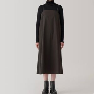 Muji Dark Brown Midi Dress